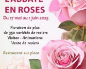 Affiche abbaye en roses 2025