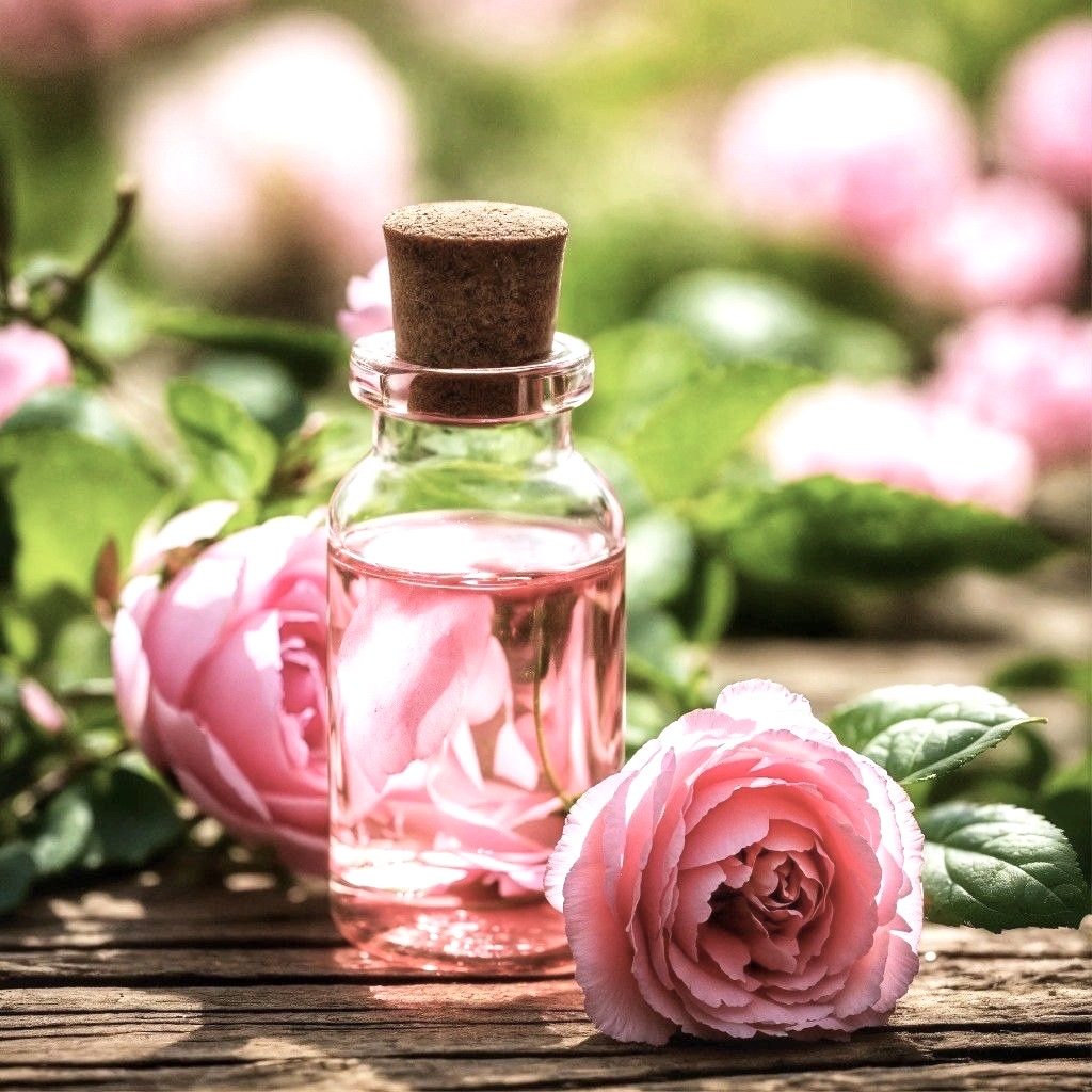 Abbaye en roses à Valsaintes