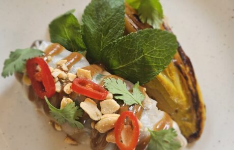 Rouleau de Printemps de Boeuf au saté, dressing au tamarin 4