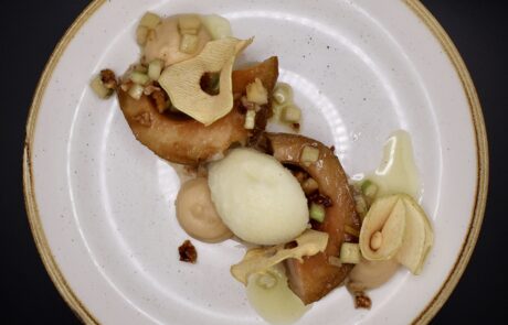 La pomme, rôtie au sirop d’érable, vierge de Granny Smith et porridge de petit épeautre A9474D00-6F87-460C-8A52-E0CF1A0EB854_1_201_a
